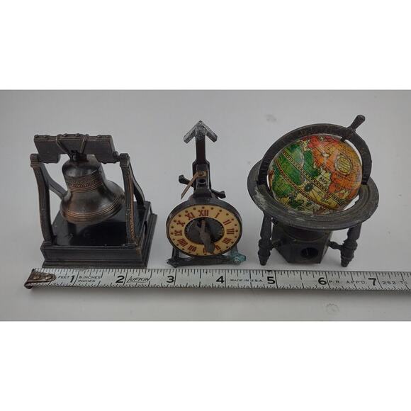 Vintage Metal Pencil Sharpeners Miniature Assorted Collectible Lot of 3 - Picture 10 of 10